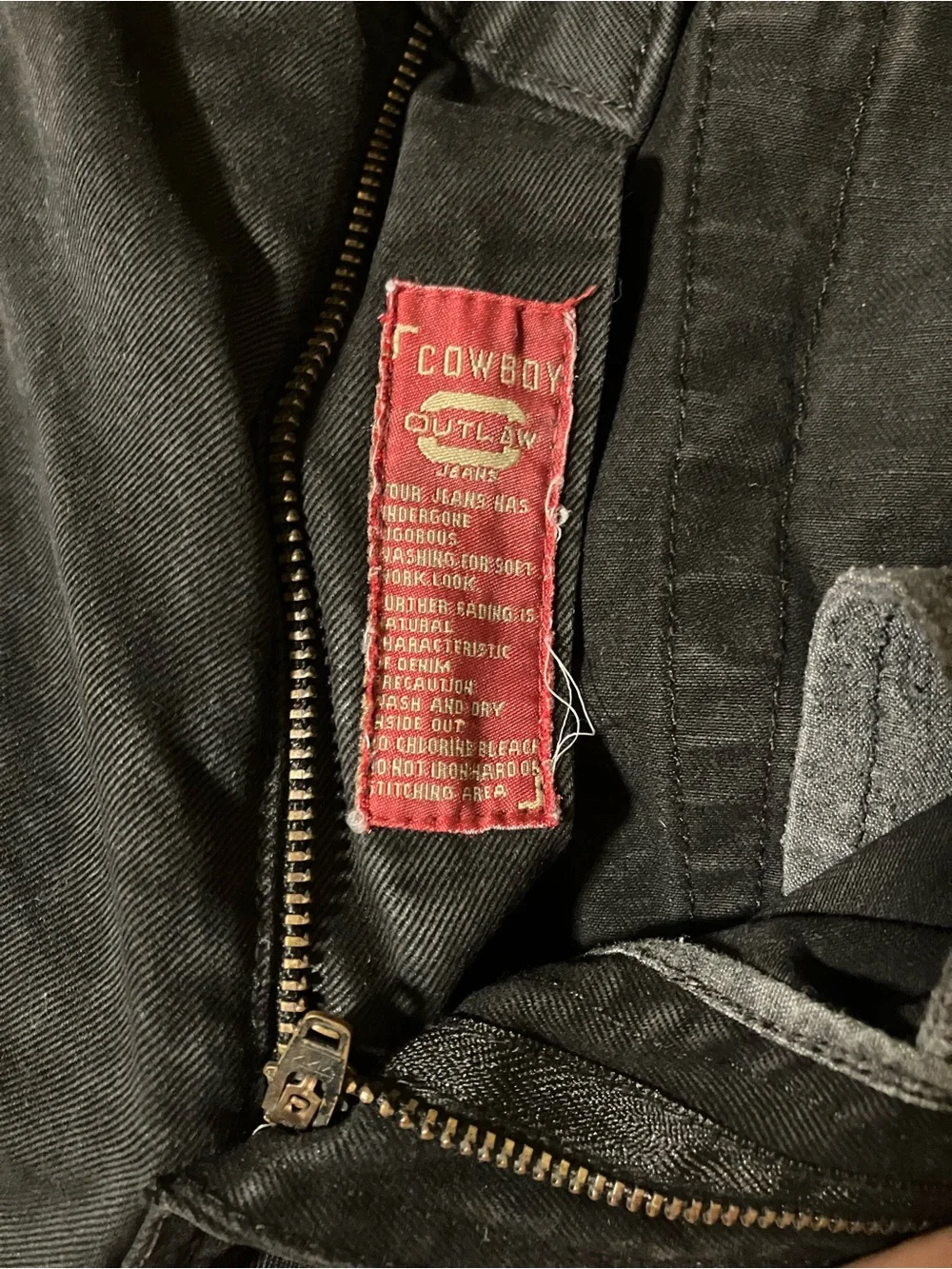 Charlies outlaw Black Straight-Leg Jeans with Red Waist Tag